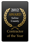 2012 AWARD  Saline  County Contractor  of the Year