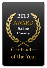 2013 AWARD  Saline  County Contractor  of the Year