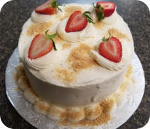 Strawberry Cheesecake Cake
