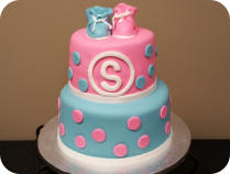Gender Reveal Cake