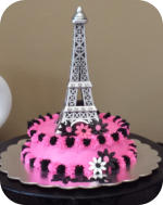 Paris Themed Birthday Cake