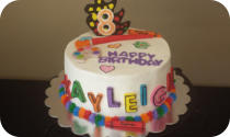 Paint Art Theme Birthday Cake