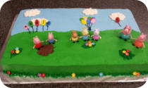 Peppa the Pig Birthday Cake