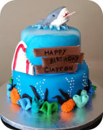 Shark Birthday Cake