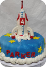 Rocket Ship Cake