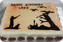 Duck Hunting Birthday Cake