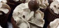 Malted Chocolate Cupcakes
